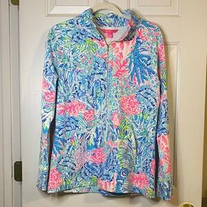 Lilly Pulitzer Multicolor Patten,  blue, green, pink, purple, skipper.